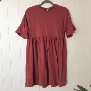 ASOS deep rose t shirt dress